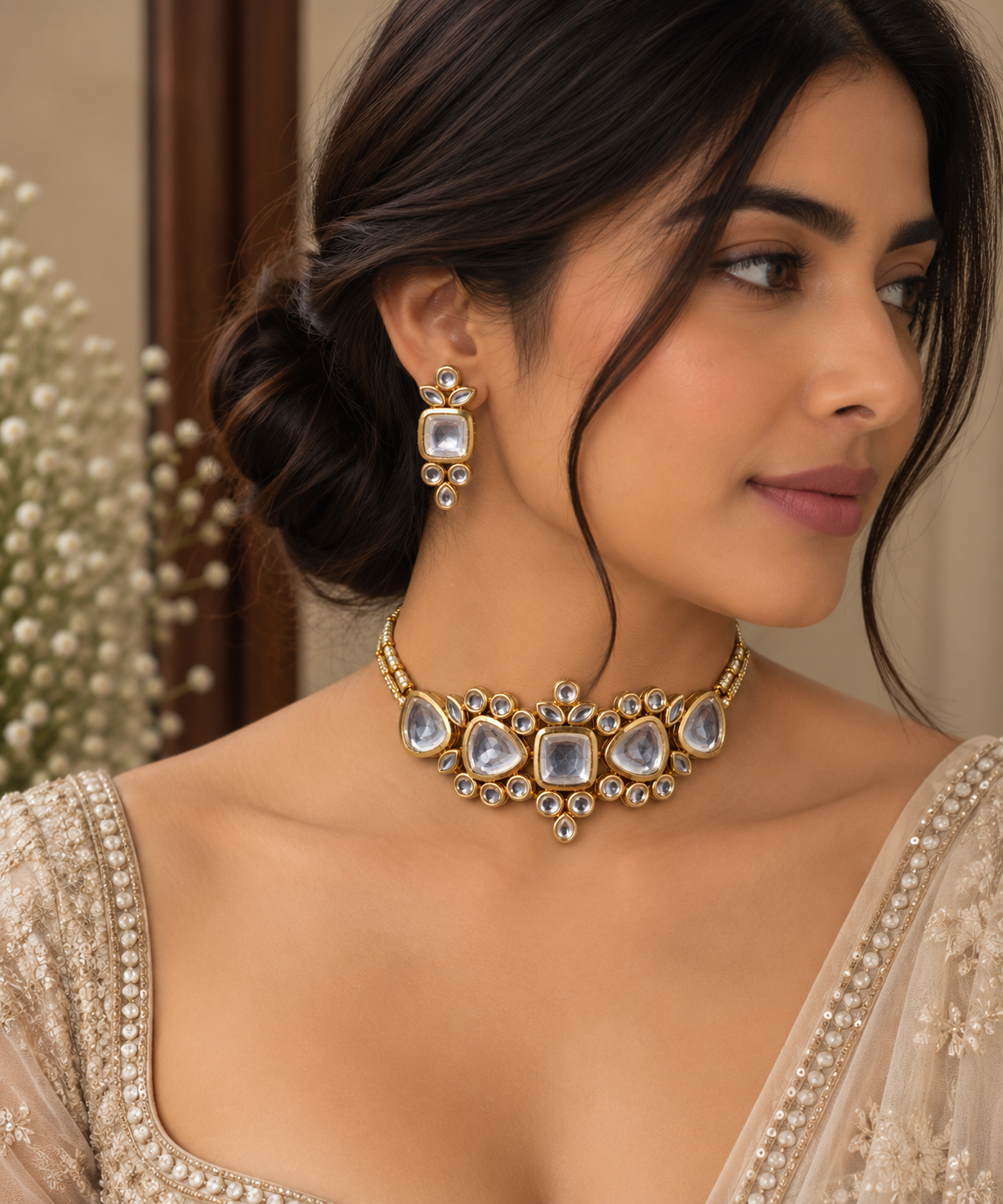 Aavira Polki Choker Set