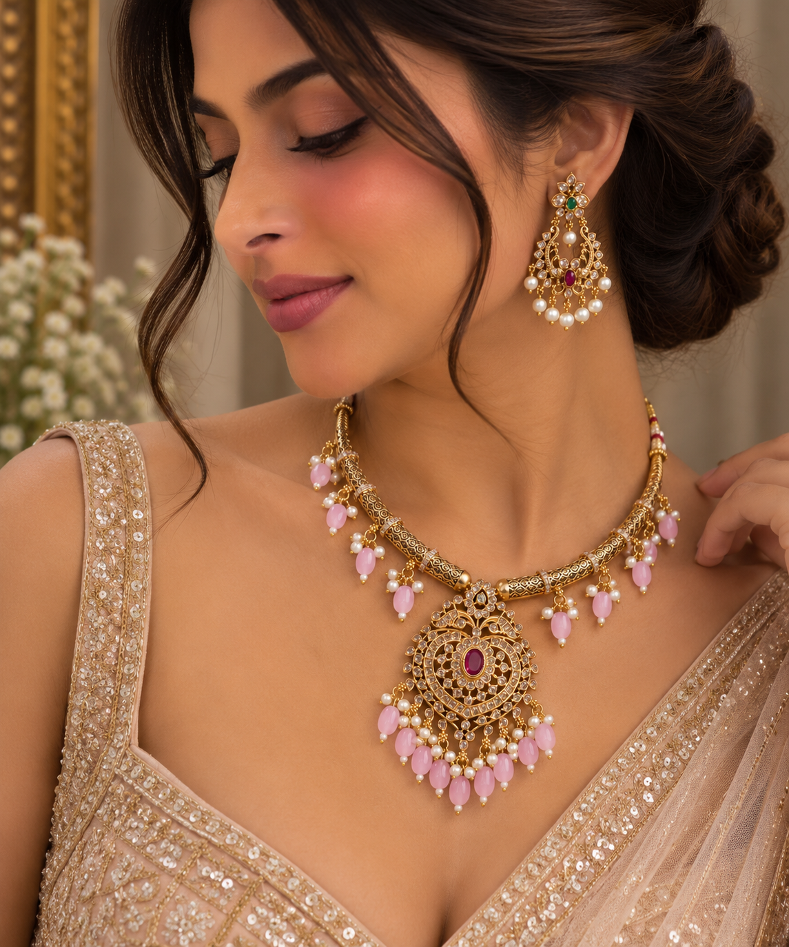 Samyra Heritage Pendant Set