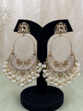 Kiya Pearl Hoop Earrings