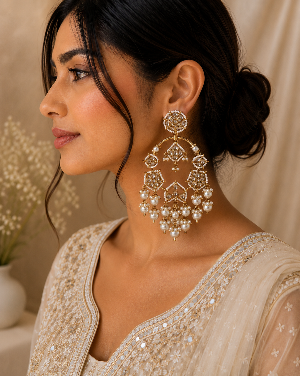 Evara Pearl Earrings