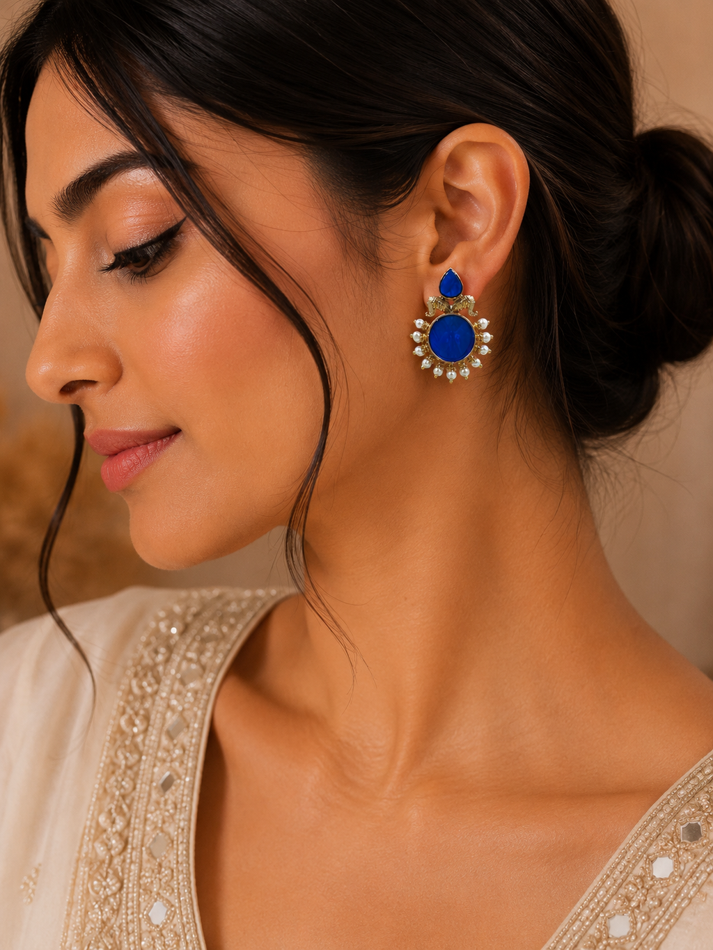 Tavira Blue Drop Earrings
