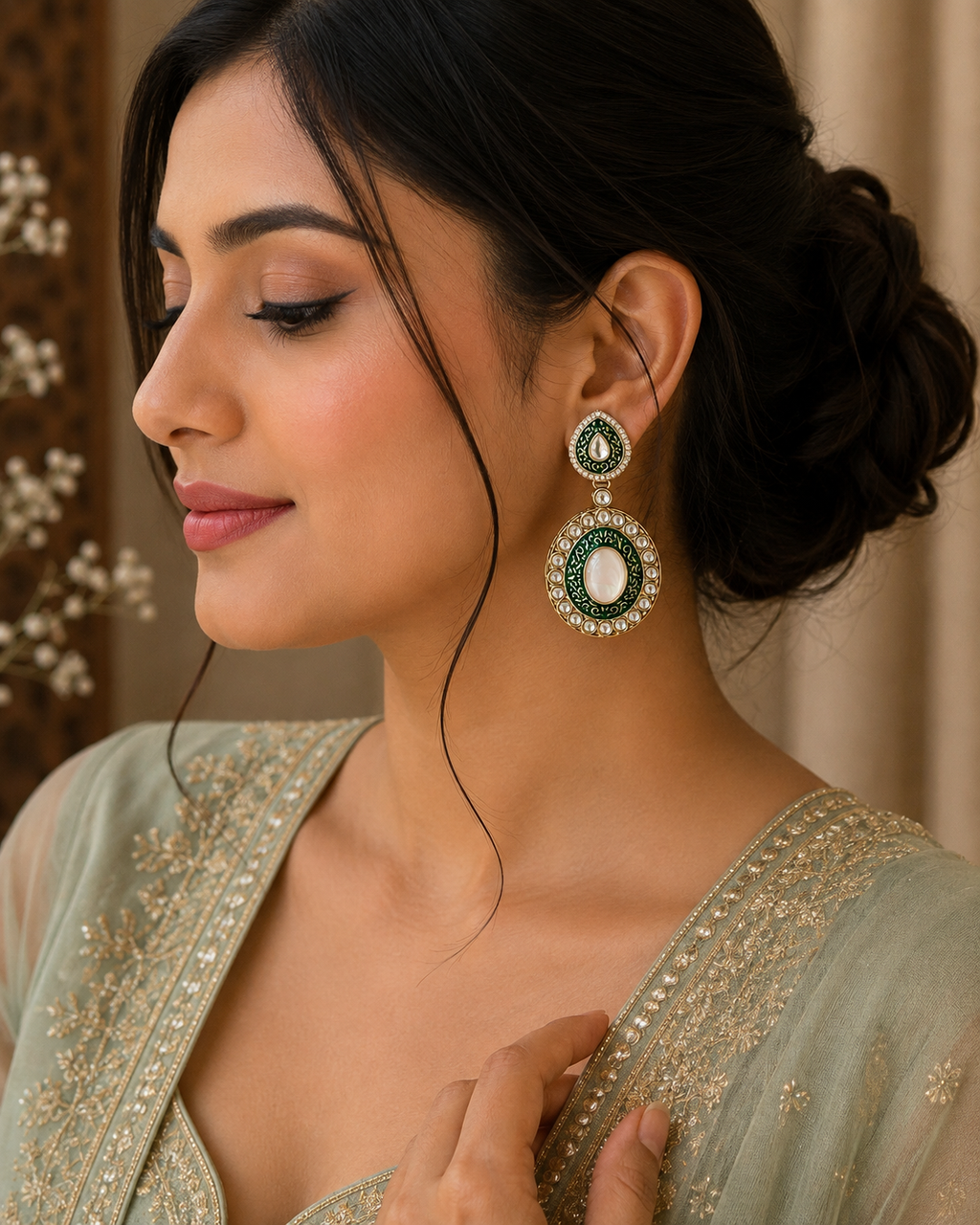 Viyana Meenakari Earrings
