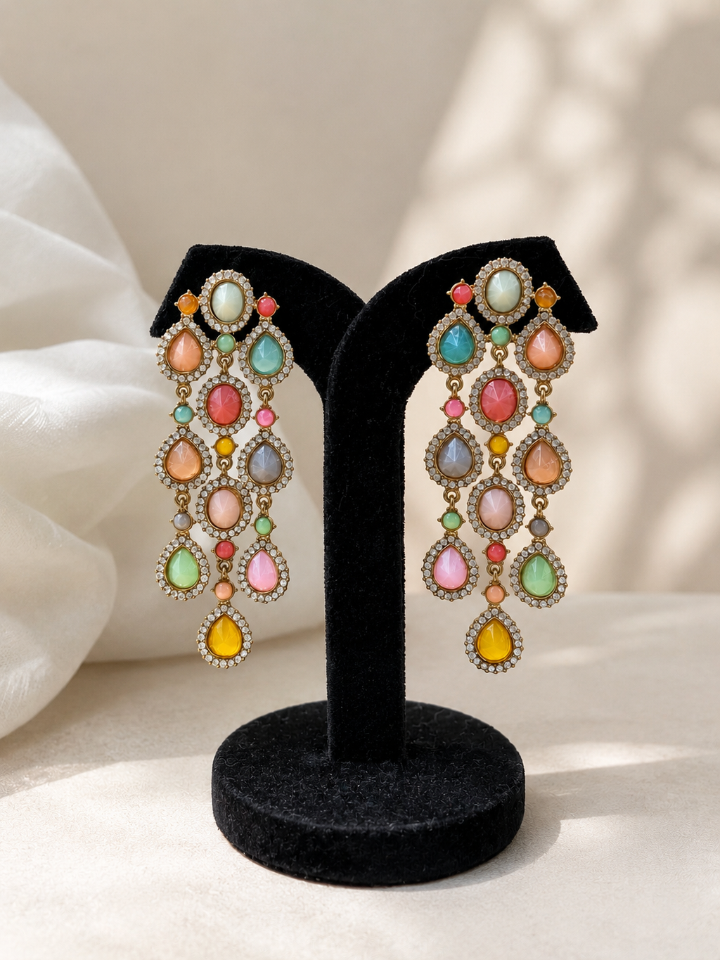Pastel Cascade Earings