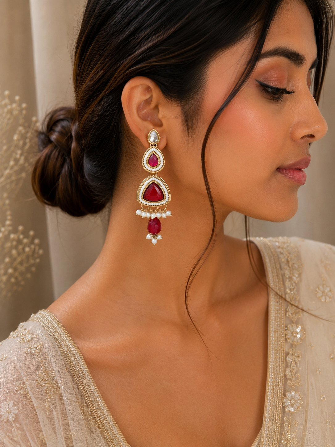 Ruveya Ruby Earrings