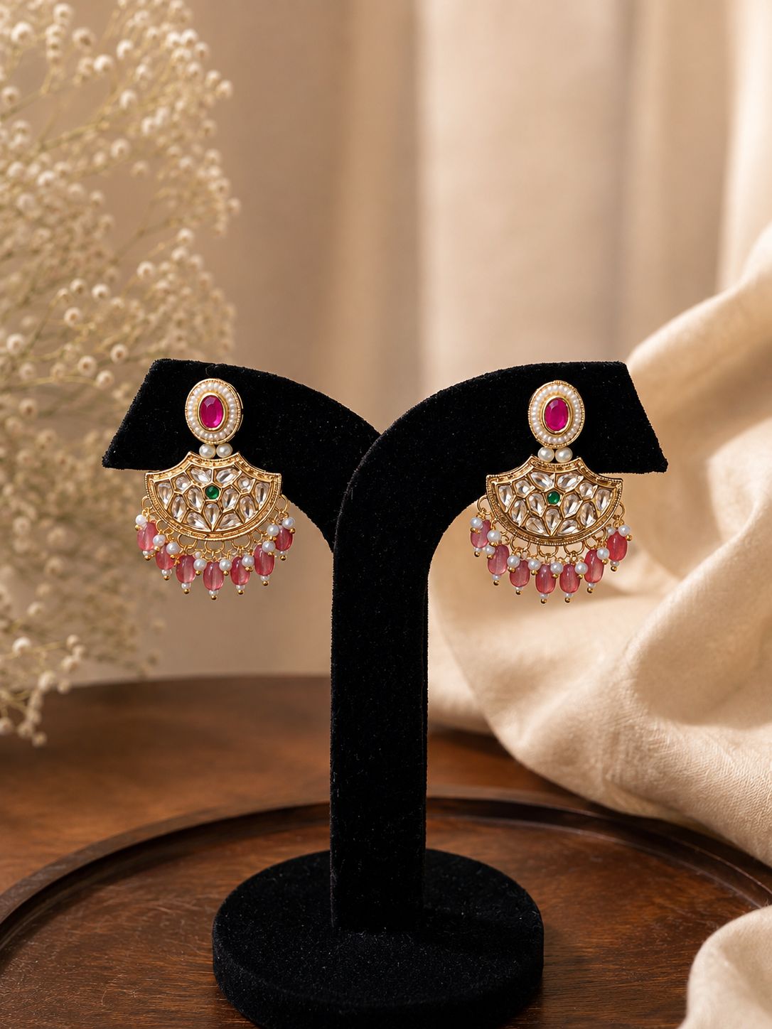 Kashvi Blush Earrings