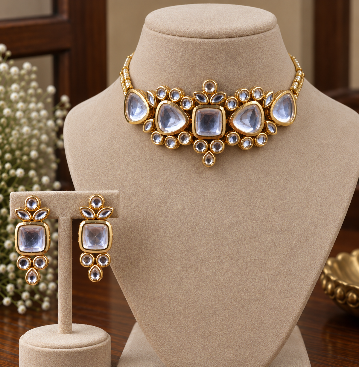 Aavira Polki Choker Set