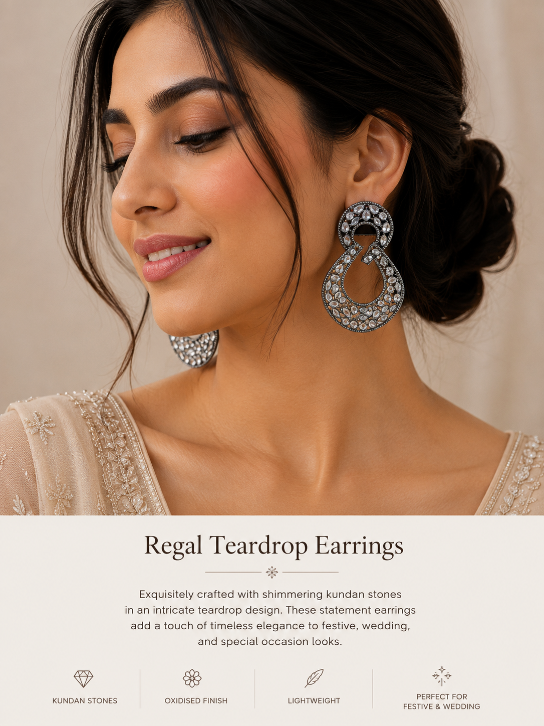 Regal Teardrop Earrings