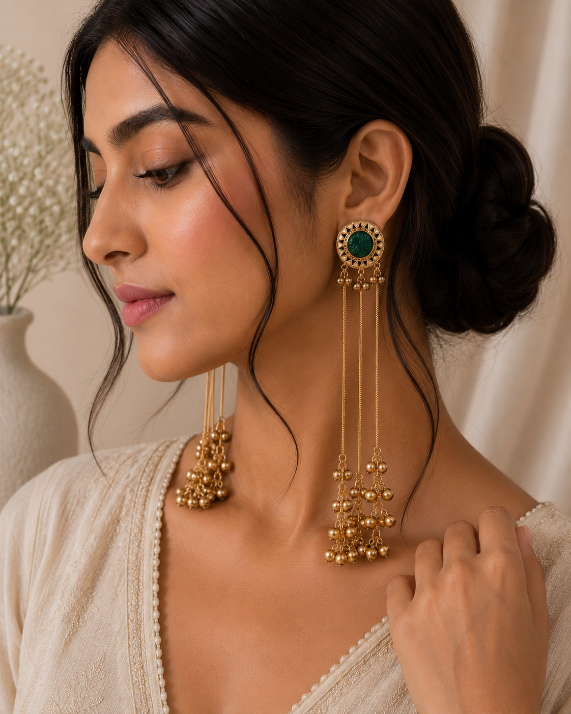 Myra Green Kashmiri Earrings
