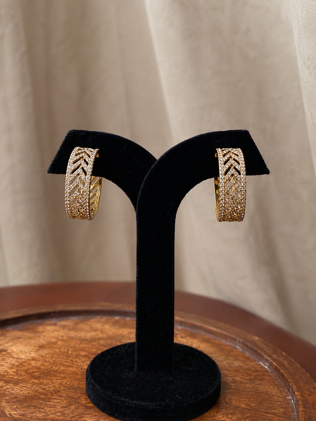 Kaivya Chevron Hoops