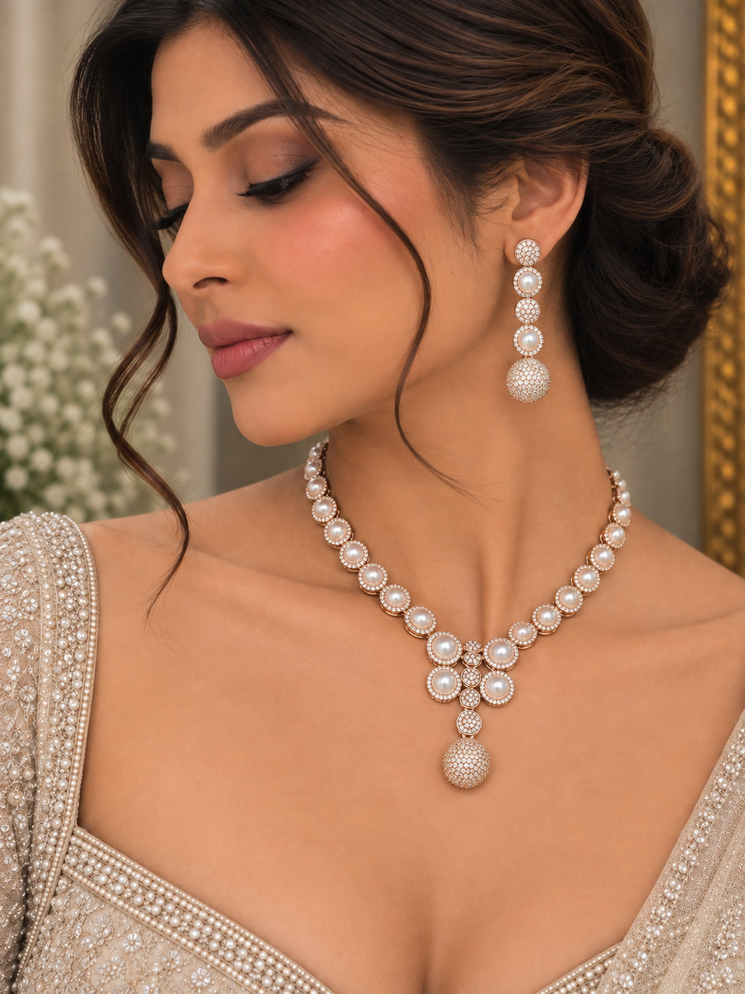 Liora Pearl Necklace Set