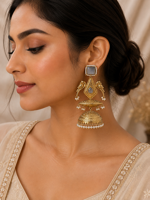Avyra Heritage Jhumka Earrings