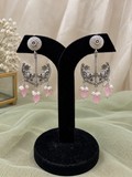 Nireya pink Drop Earrings