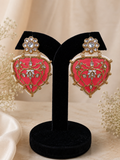 Roselle Heart Earrings