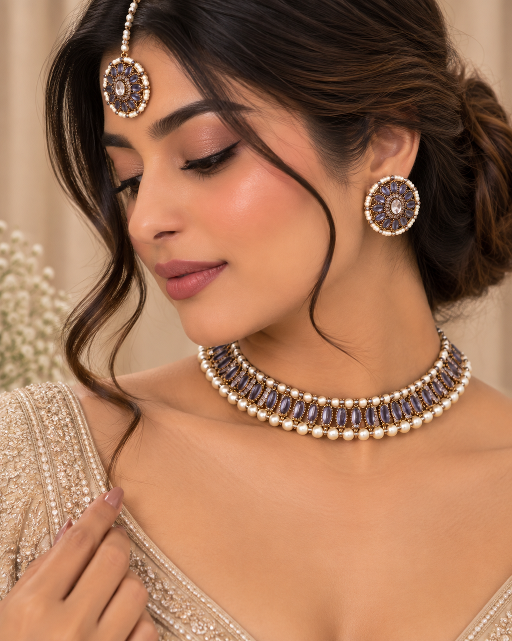 Vihana Pearl Choker Set