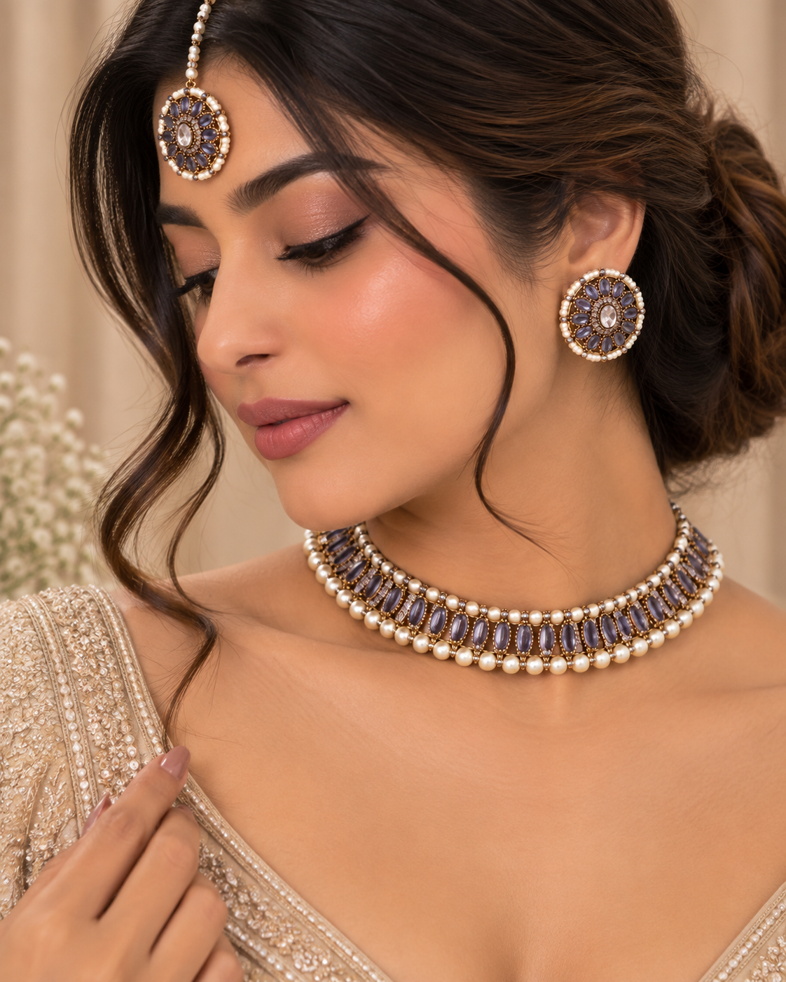 Vihana Pearl Choker Set