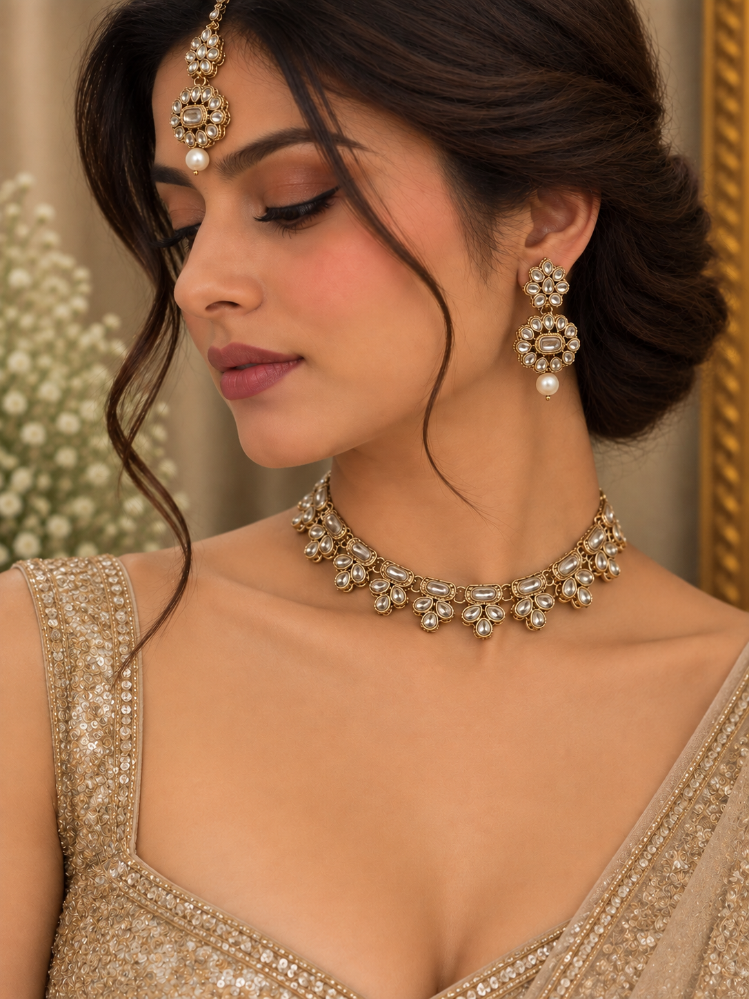 Tavira Kundan Choker Set