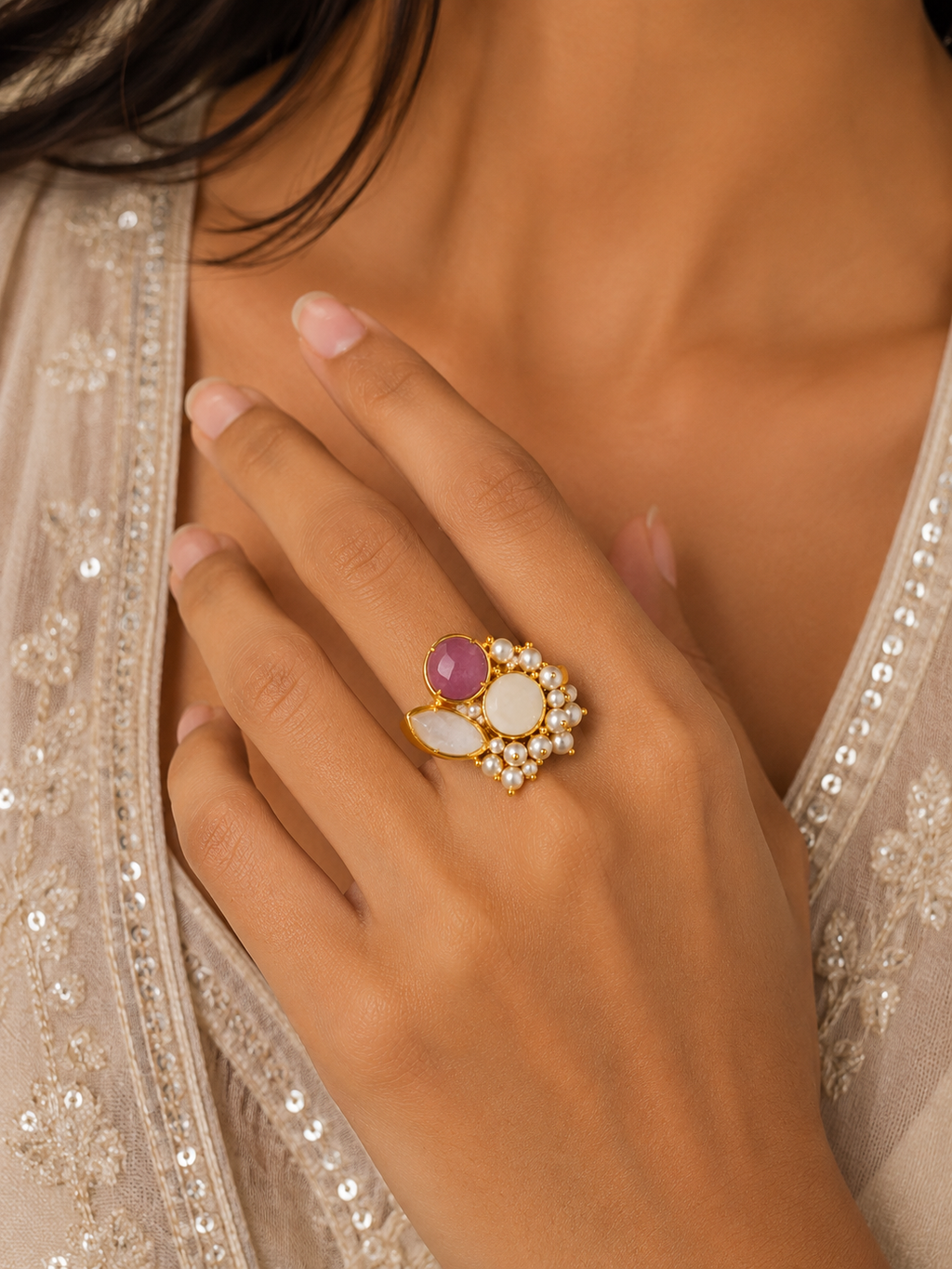 Rivelle Pearl Ring