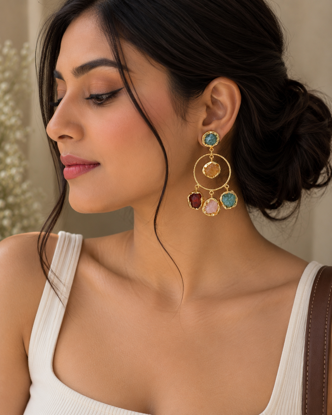 Soreya Multicolour Crystal Earrings