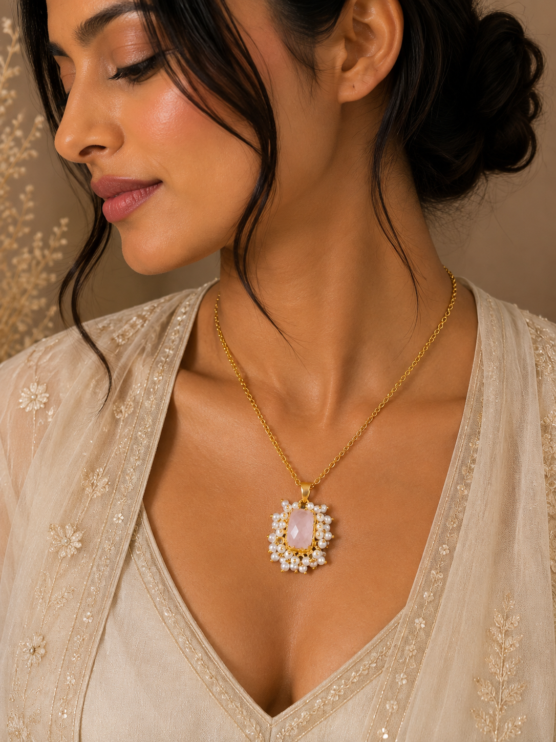 Evania Blush Pendant