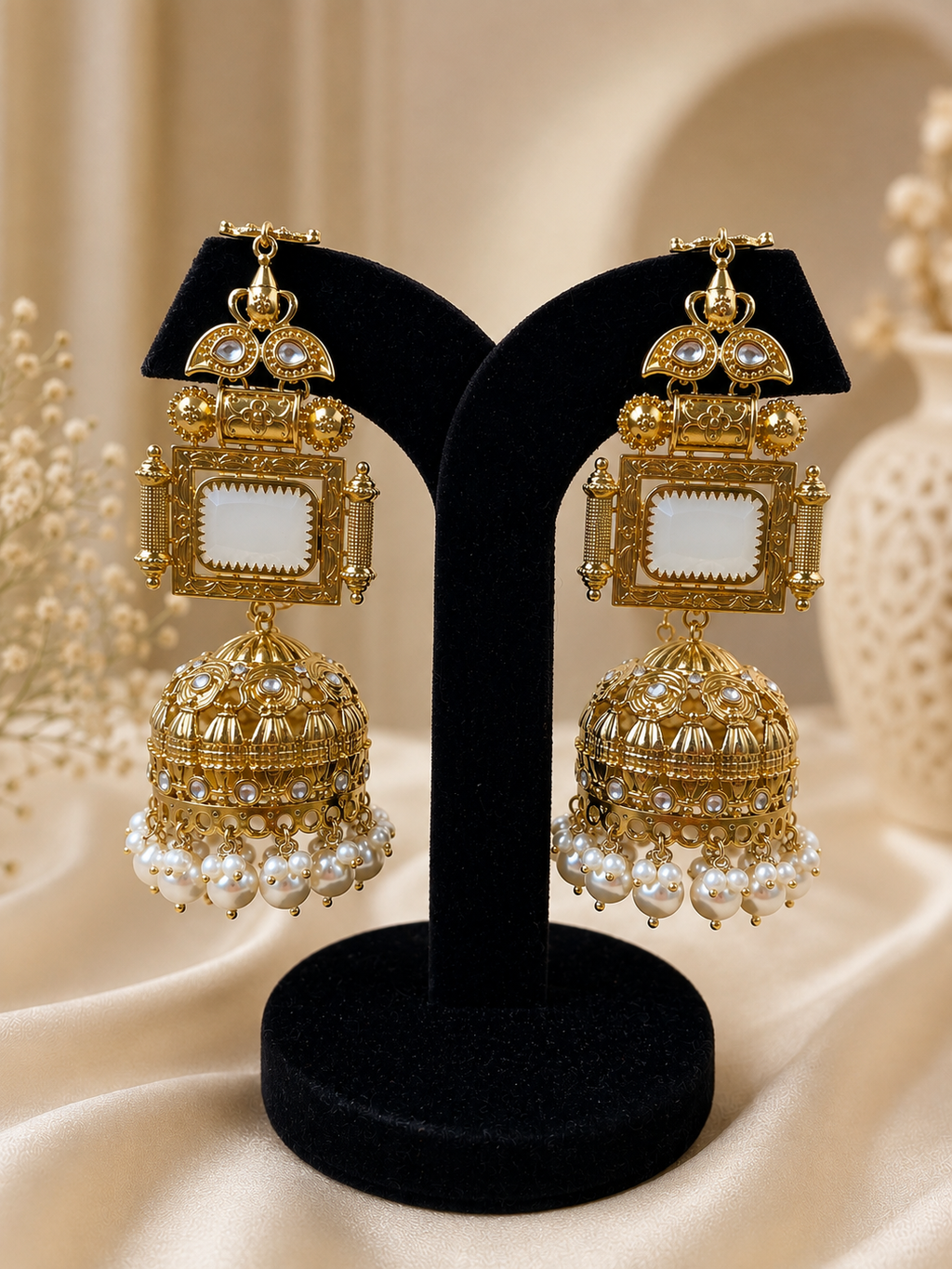 White Raaya Earrings
