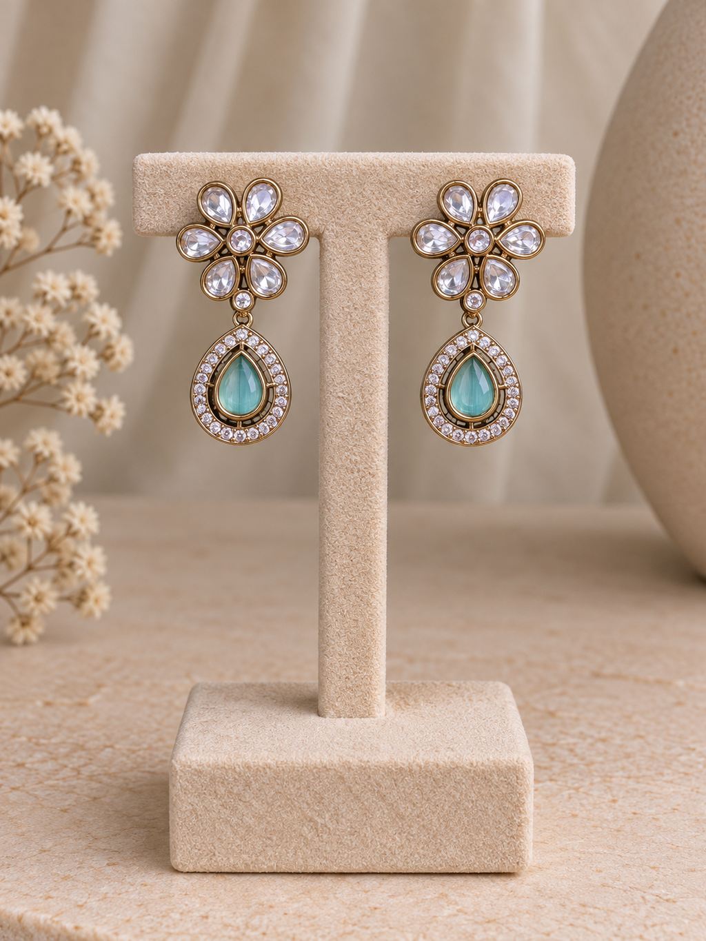 Orlina Aqua Drop Earrings