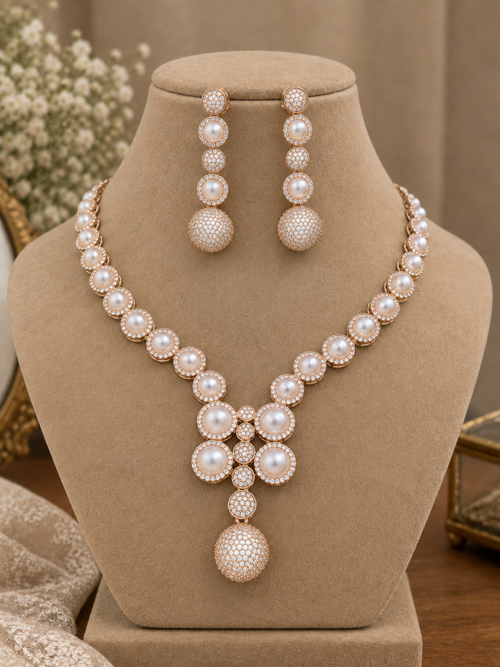 Liora Pearl Necklace Set