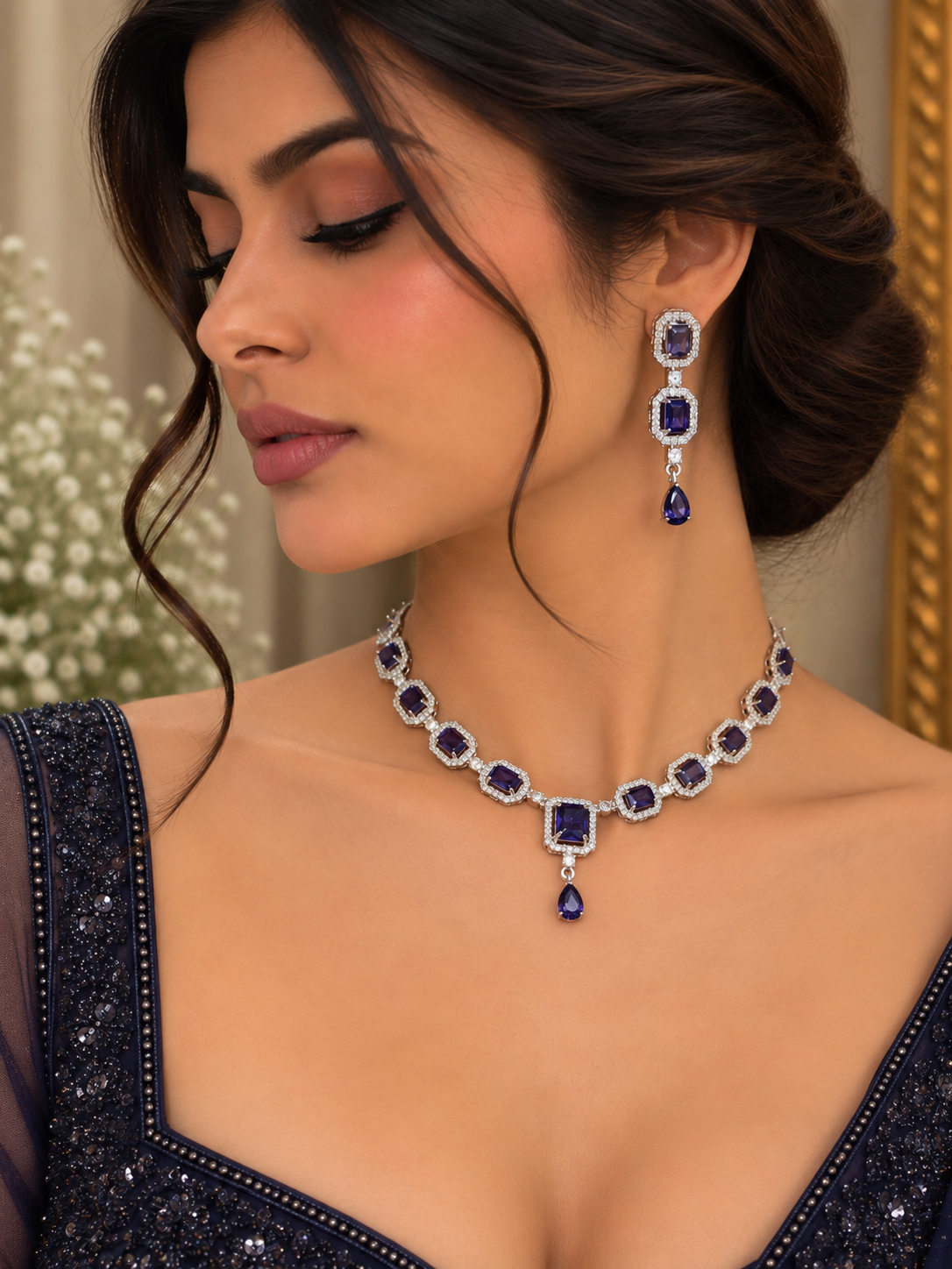 Viona Violet Necklace Set