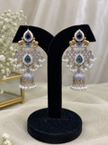 Yuvika Royal Blue Jhumkas
