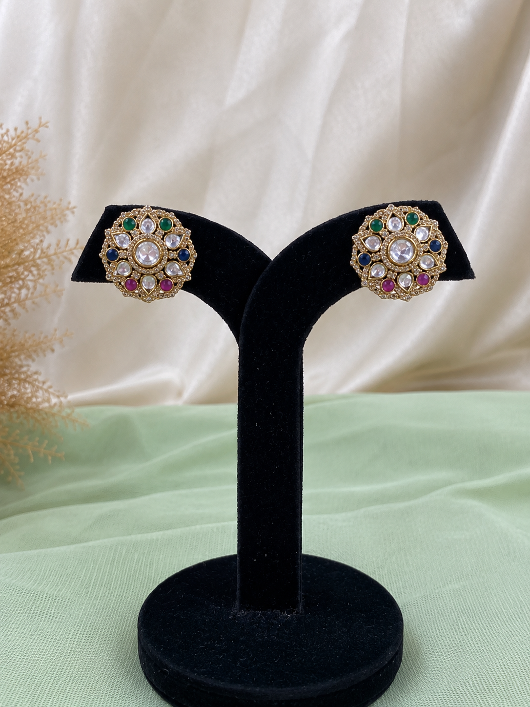 Rivanya Navratna Studs