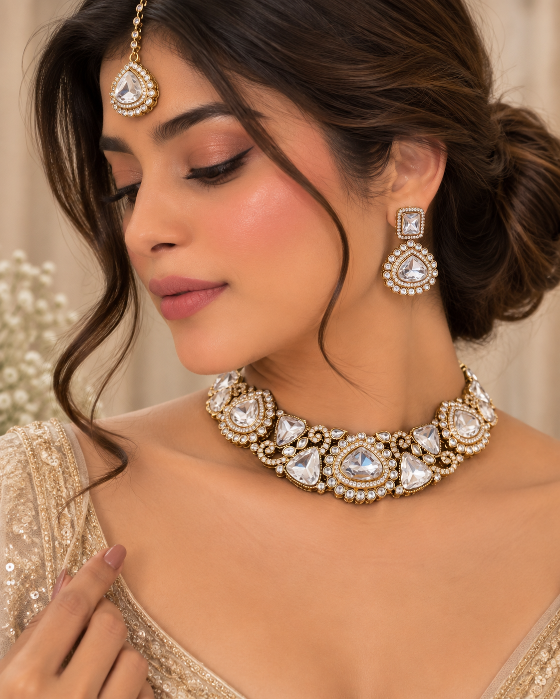 Ishira Kundan Choker Set