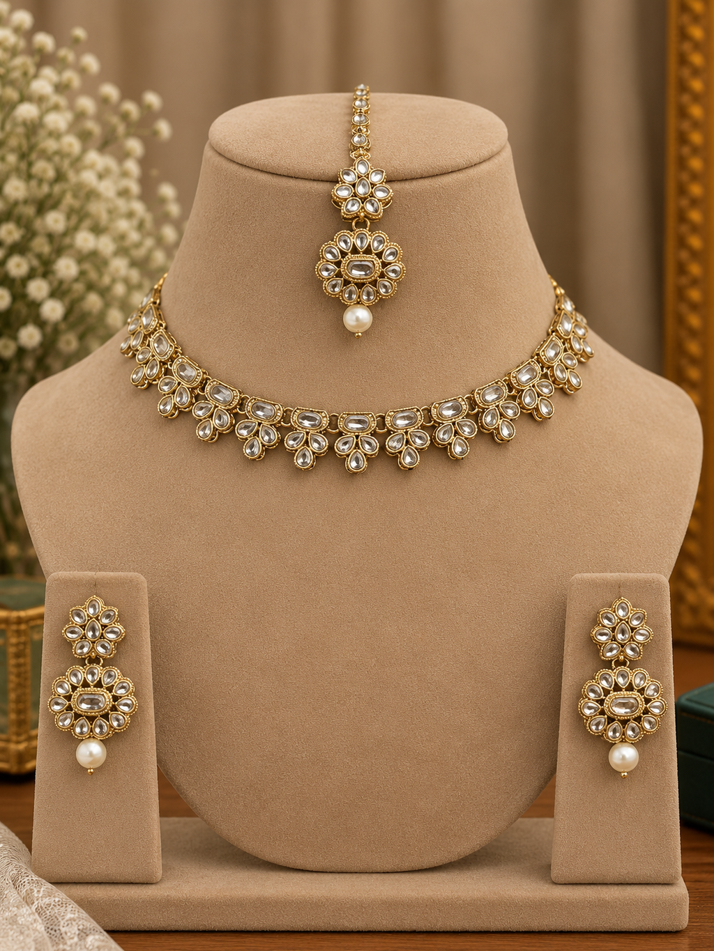 Tavira Kundan Choker Set