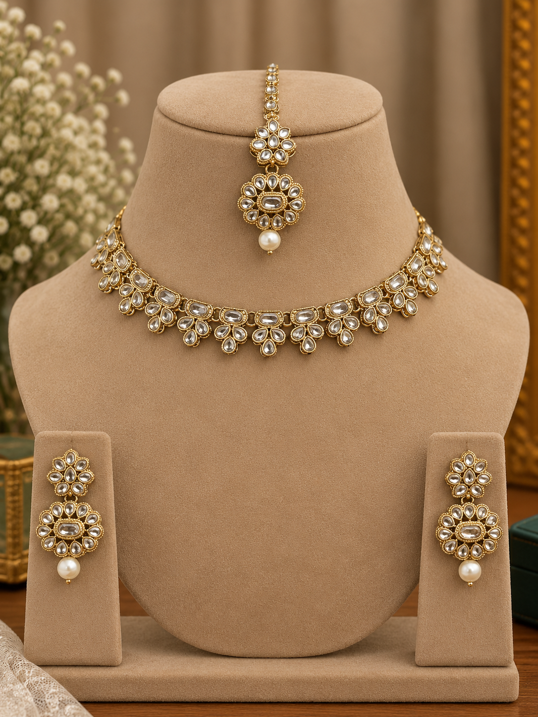 Tavira Kundan Choker Set