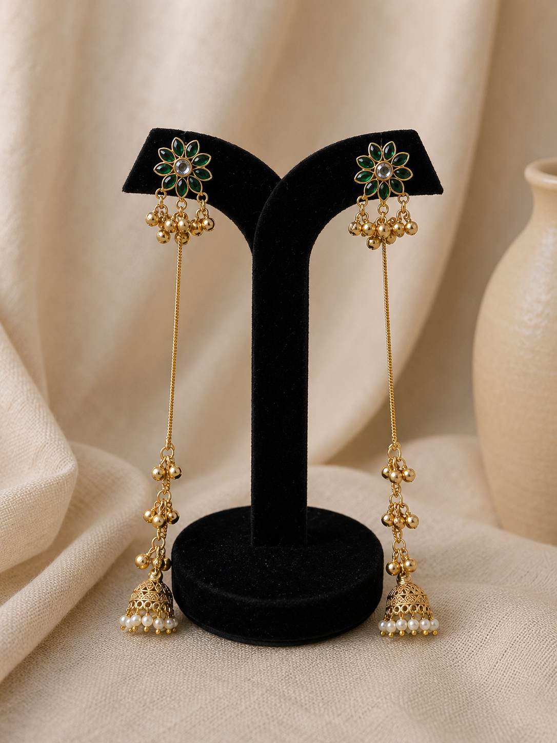 Avika Kashmiri Jhumka Earrings