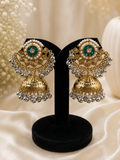 Neelraaga ghungroo jhumka Earrings