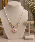 Avarna Pearl Kundan Necklace Set