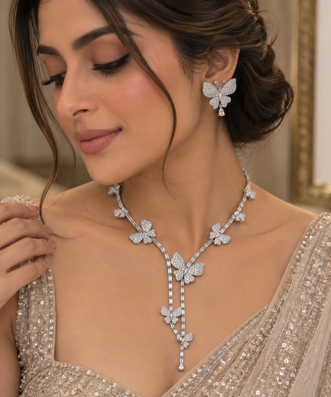 Elowen Butterfly AD Necklace Set