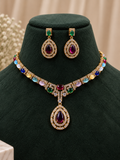 &nbsp;Zareen Multicolour Drop Necklace Set