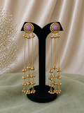 Myra pink Kashmiri Earrings