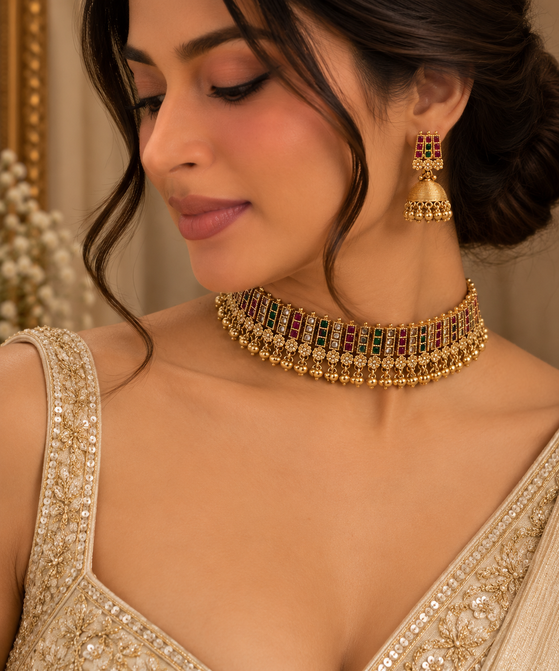 Aavritti Navratna Choker Set