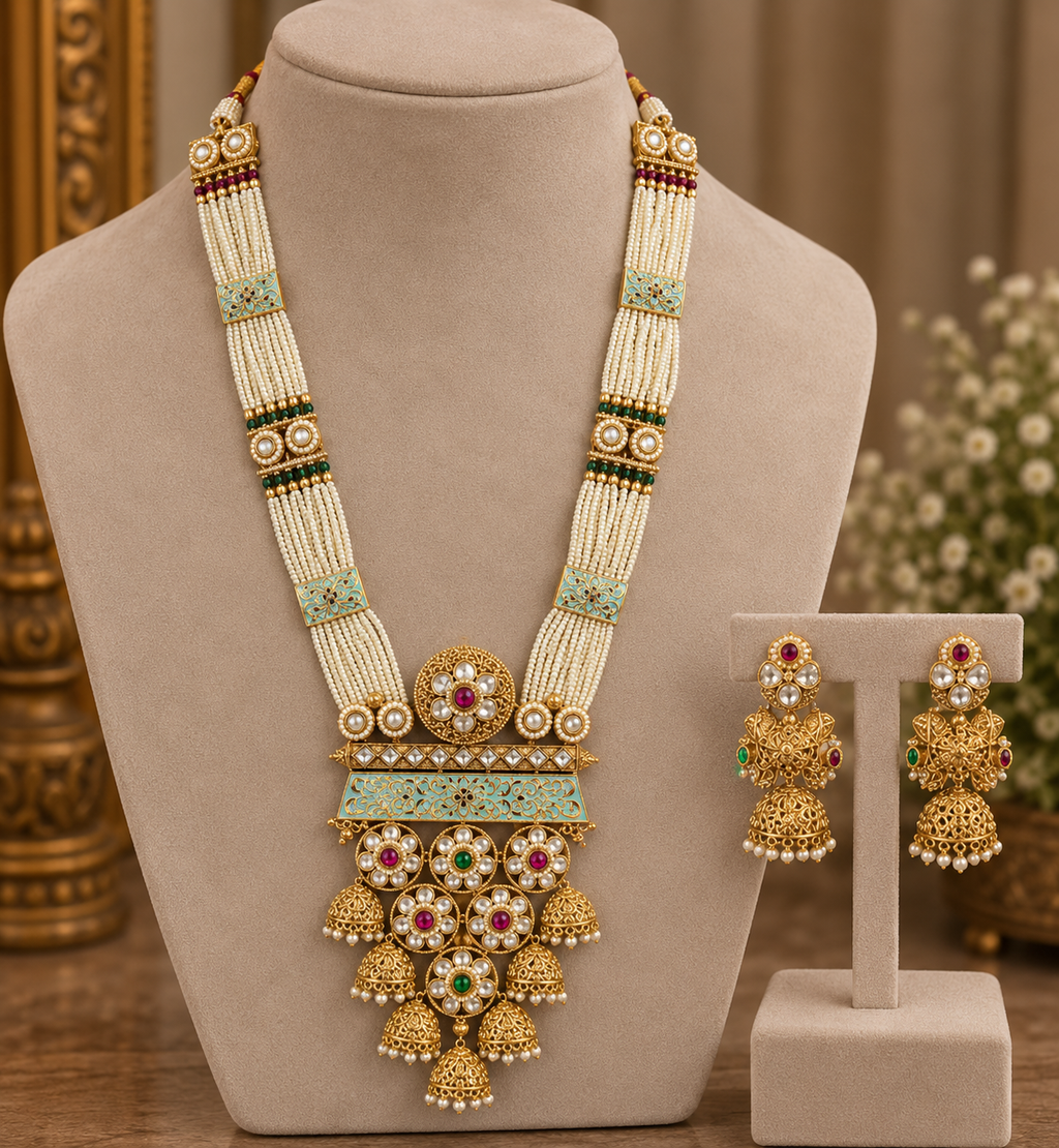 Aarunya Heritage Jhumka Haar