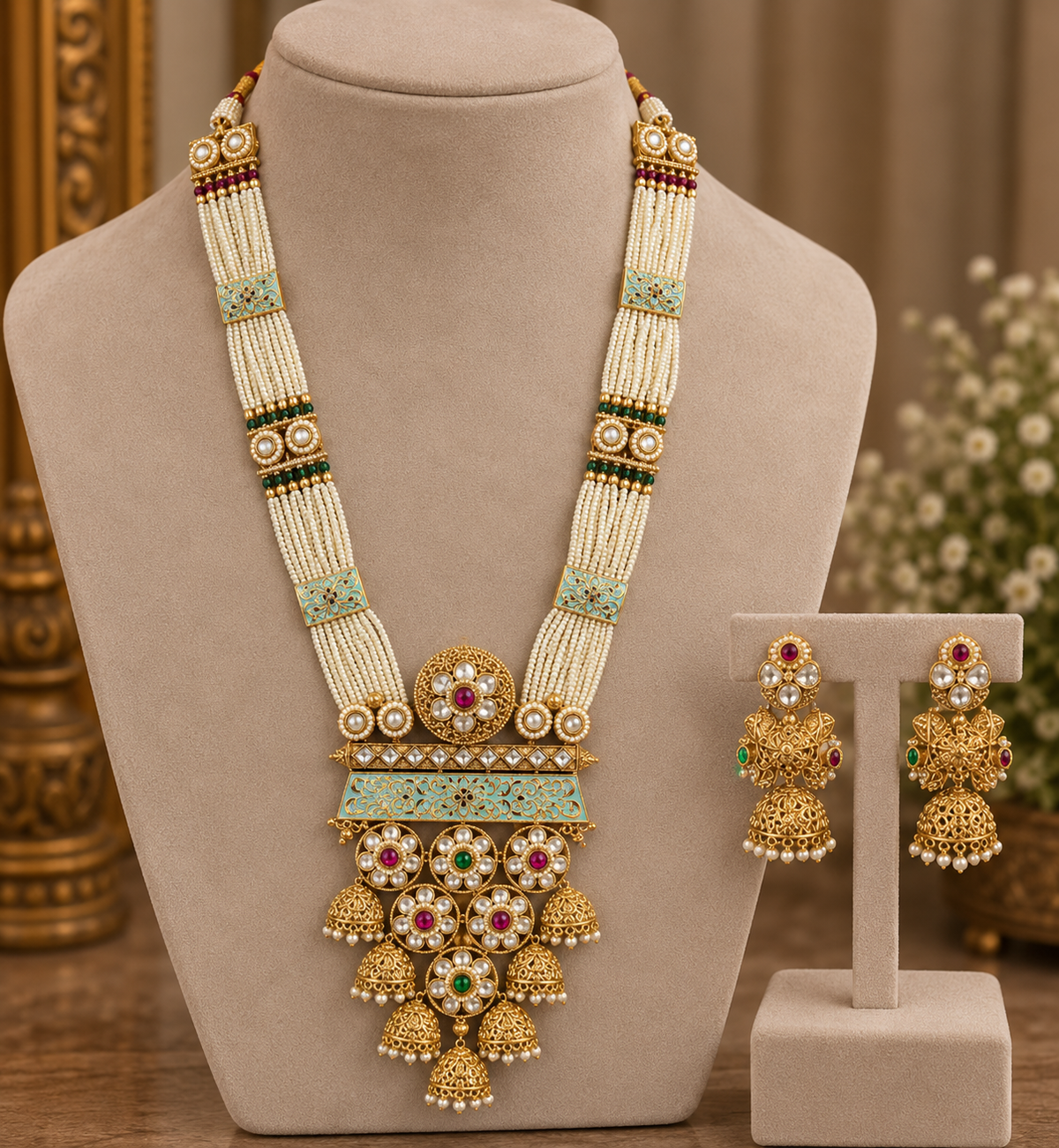 Aarunya Heritage Jhumka Haar