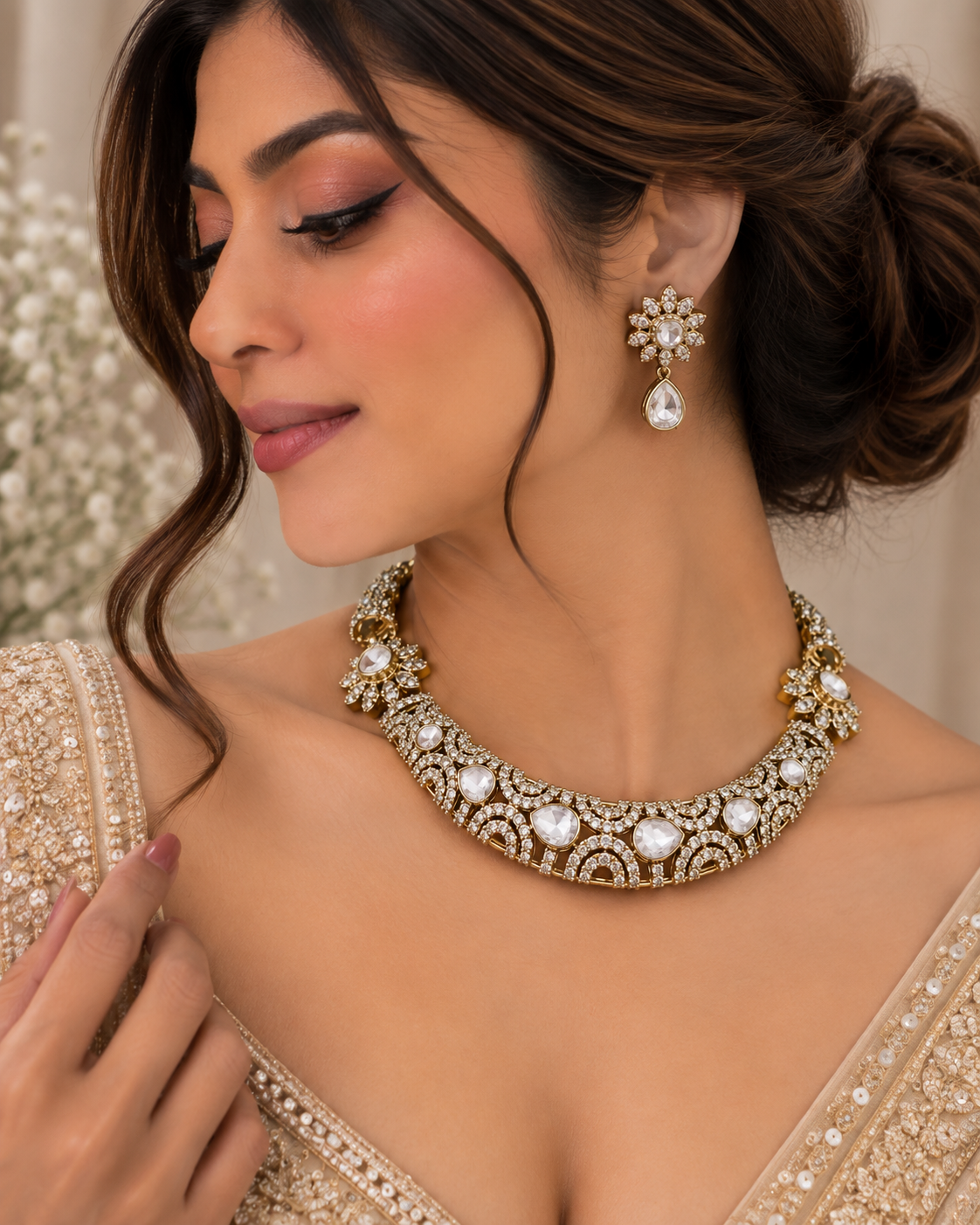 Saanvika Polki Necklace Set