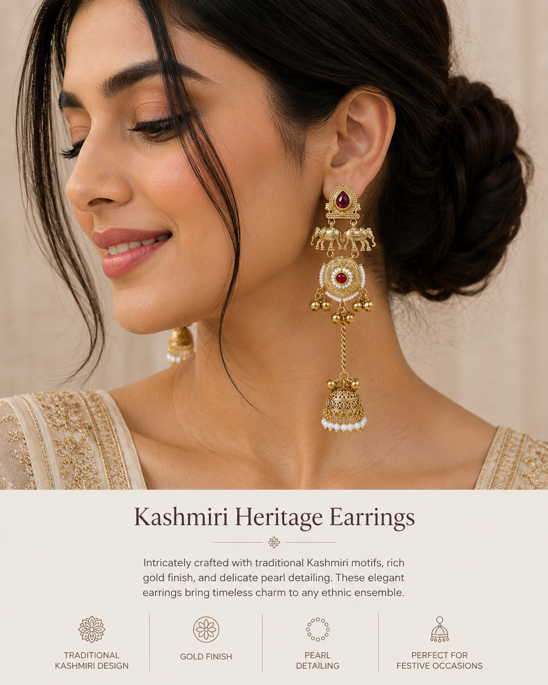 Heritage Kashmiri Earrings
