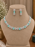 Arisha Mint AD Necklace Set