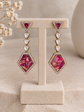 Aeris ruby drop Earrings