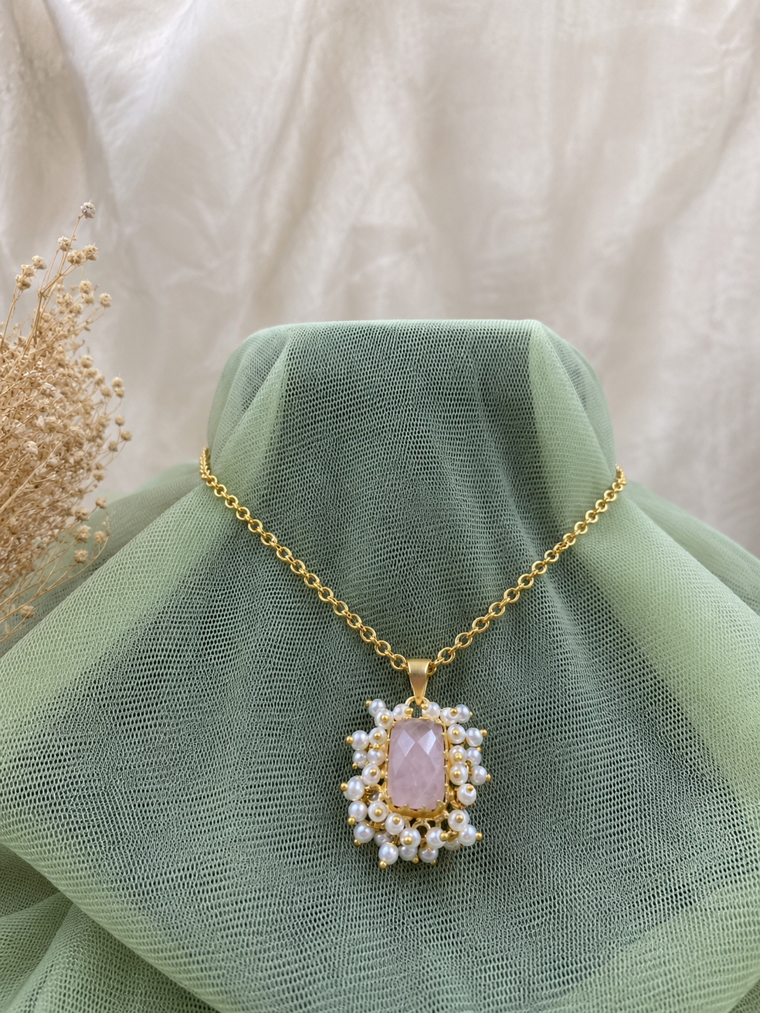 Evania Blush Pendant