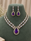 Yuvika Amethyst Royale Necklace Set