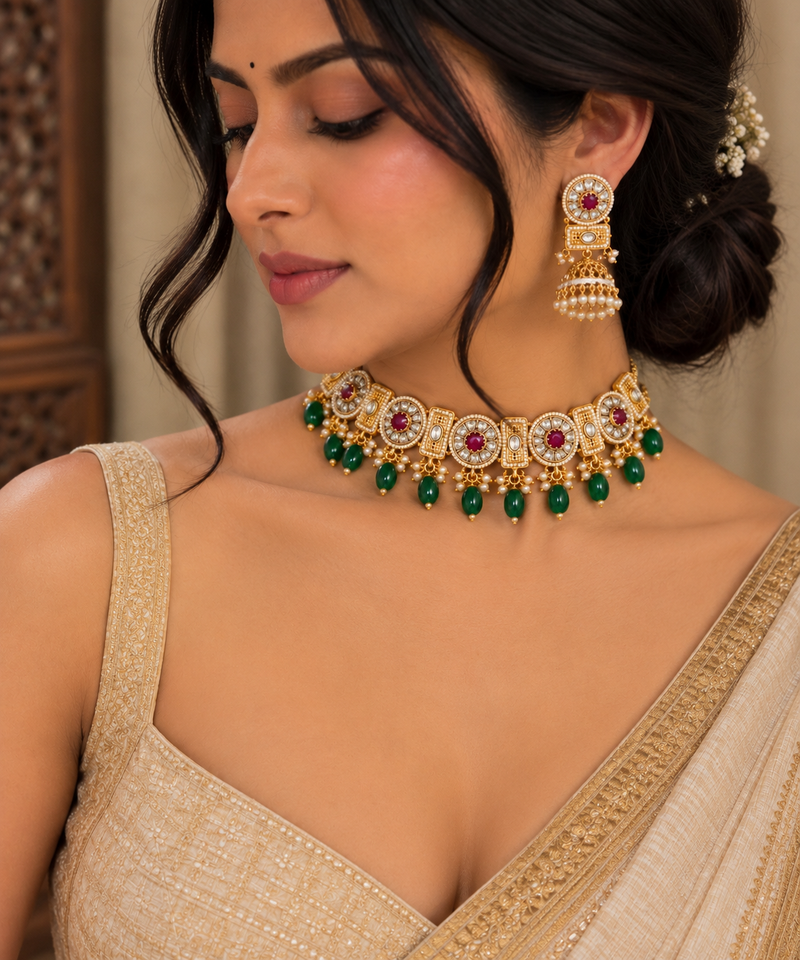 Ridhima Polki Choker Set