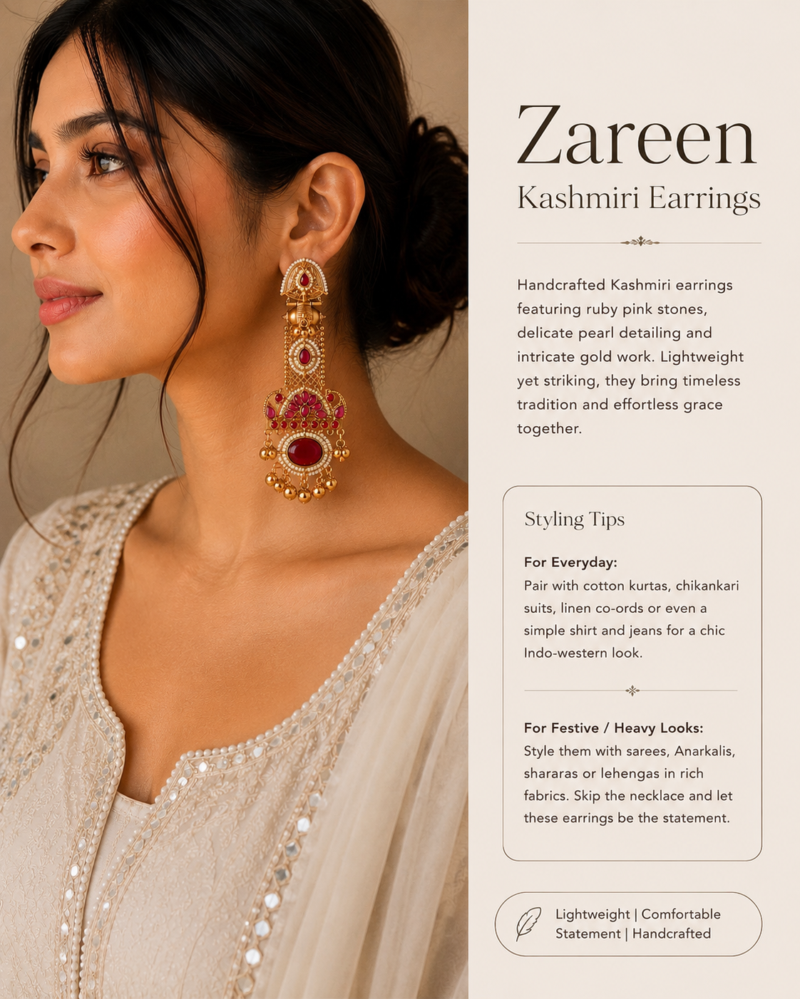 Zareen Kashmiri Earrings