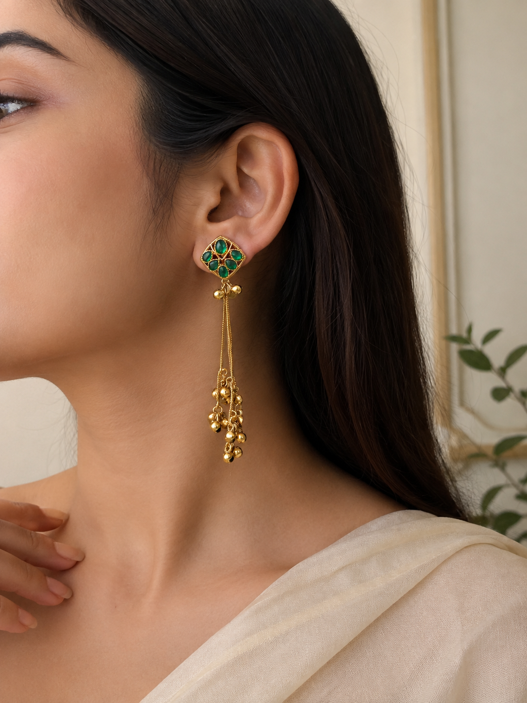 Zareen Drops Kashmiri Earrings